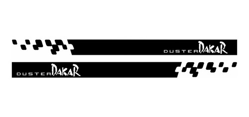 Adesivo Faixa Lateral Duster Dakar Personalizado Par Dstr27