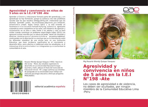 Libro: Agresividad Y Convivencia En Niños De 5 Años En La I.