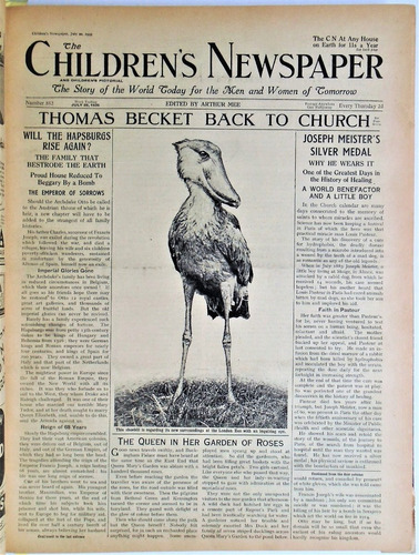 Diario De Niños Children's Newspaper 1935 Ilustrado