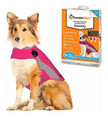 Thundershirt Para Perros, Grande, Polo Rosa, Chaleco