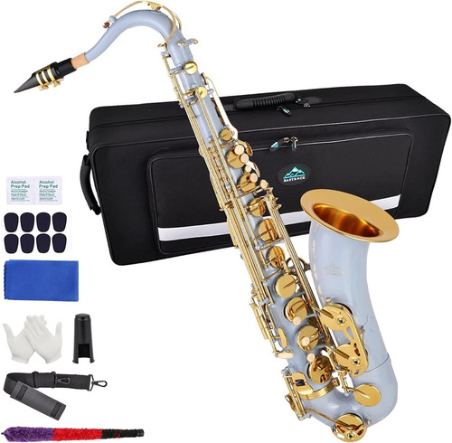 Saxofon B Flat Estilo Plano Color Gris Marca Eastrock
