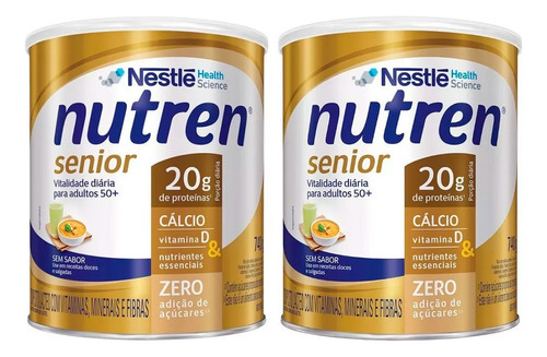 Nutren Senior 740g Sem Sabor C/2un Kit