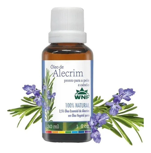 Kit Óleo De Alecrim Pronto Para Pele E Cabelo Wnf 30ml 2uni