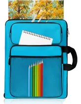 Comprar Bolso Organizador Azul, 38x45 Cm, Para Lápices Y Cuadernos