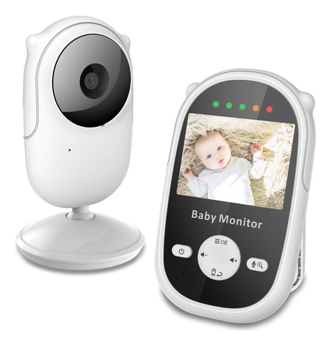 Monitor De Bebé Con Cámara De 2.4 A Color Visión Nocturna Co