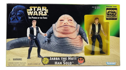 Kenner - Star Wars Green Card - Jabba The Hutt And Han Solo