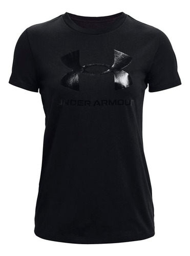 Remera Under Armour Dama Live Sportstyle Grap - Black