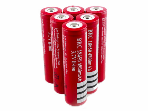 Pack 15 Baterias Recargables Modelo 18650 Para Linterna Led