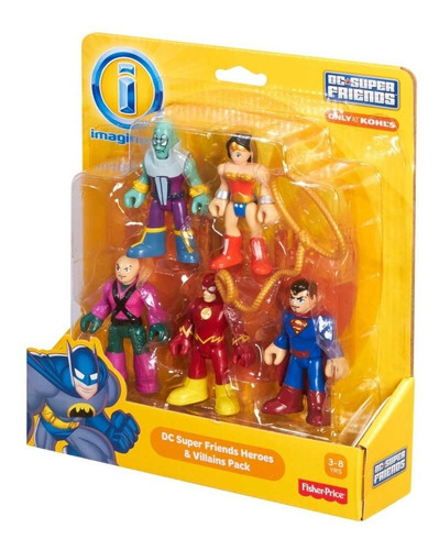 Fisher Price -imaginext - Pack De 5 Figuras Dc Super Friends