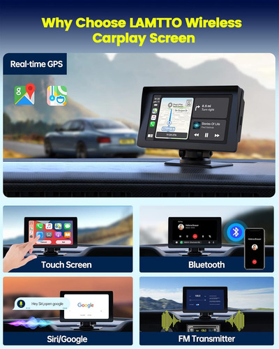 Apple Carplay Inalámbrico Y Android Auto Para Estéreo
