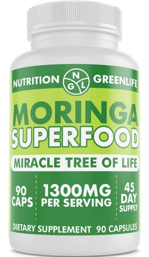 Moringa Superfood  1300 Mg Ngl - Unidad a $1898