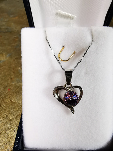 Colgantecorazon De Plata Esterlina 925.