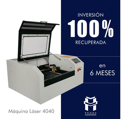 Máquina De Corte Láser 50w De Escritorio 40x40 Cm