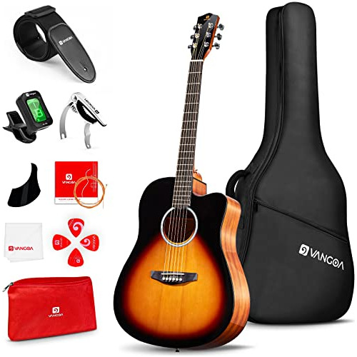 Guitarra Acústica, Guitarra Acústica De Tamaño Compl...