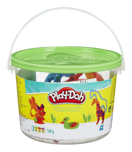 Play Doh Bucket De Animales Juguetes Original Hasbro