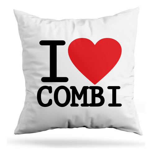 Cojin Deco I Love Combi (d0015 Boleto.store)