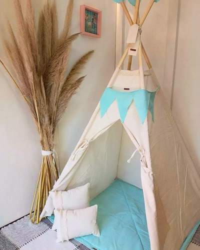 Carpa India Tipi Infantil Completa Día Del Niño Base Acolcha