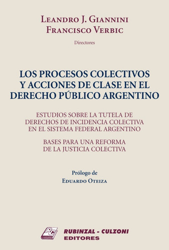 Procesos Colectivos Y Acciones De Clase En Der. Púb. Arg.