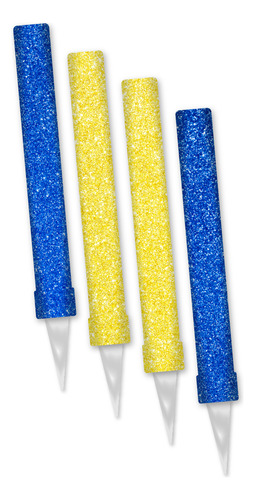 Pack 4 Bengalas Rosario Central Gibre Azul Amarilla Tortas