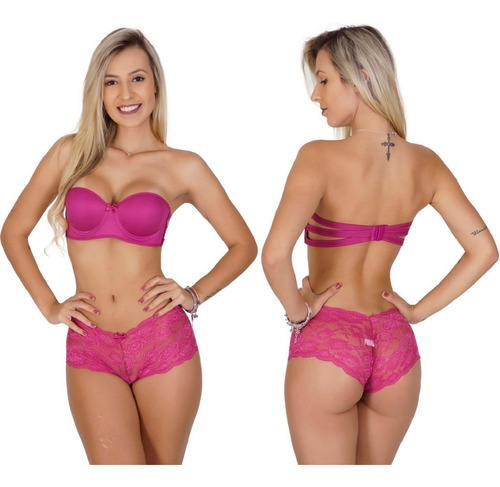 Imagem 6 de 7 de Conjunto Sutian E Calcinha Kit/10 Sutiã Tomara Que Caia