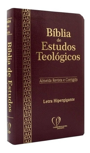 Bíblia De Estudos Teológicos Coverbook Editora Cpp