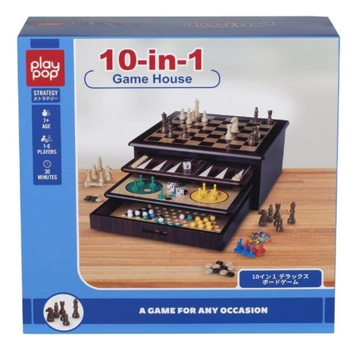 Juegos Mesa Madera 10 En 1
