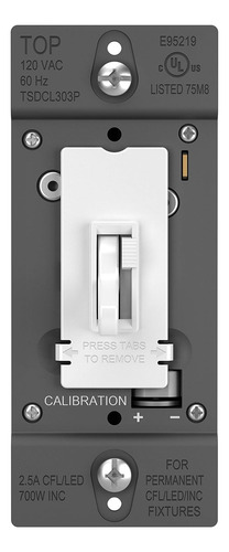 Regulador De Intensidad Cfl/led/incandescente Blanco 300w