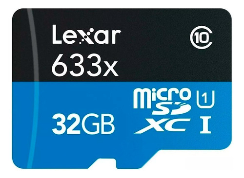 Memoria Micro Sd Lexar Blue Series 633x Clase 10 Uhs-i 32gb