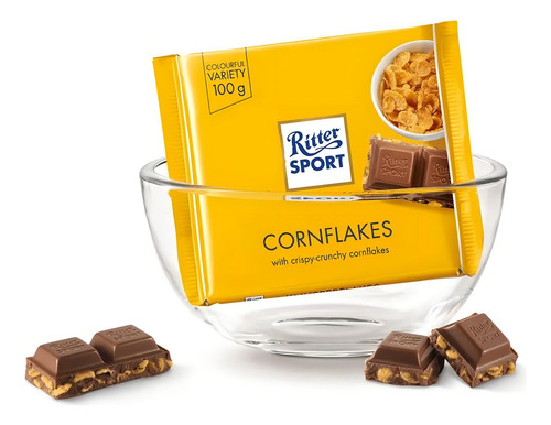 Chocolate Con Leche Con Hojuelas De Maíz Ritter Sport 100 G