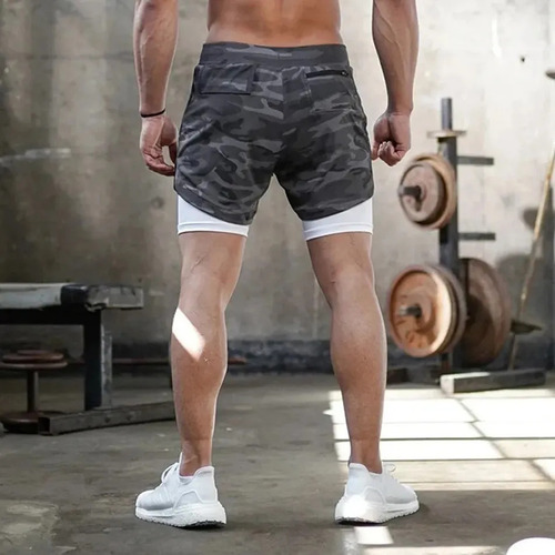 Bermuda Kit 1, 2 En 1, Pantalones Cortos Deportivos Doble A