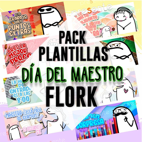 Pack Diseños Flork Sublimación Para Tazas Dia Del Maestro