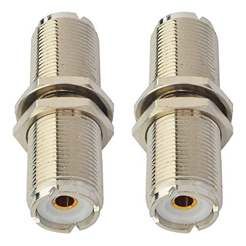 Conector De Mamparo Boobrie Uhf Rf, Adaptador Coaxial Uhf He