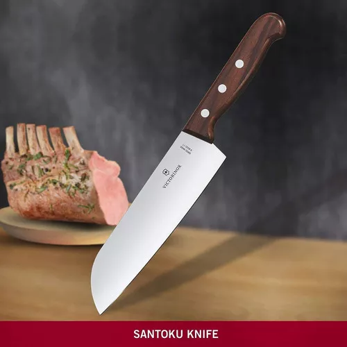 Cuchillo Victorinox Santoku Para Chef De Madera Hoja 17 Cm