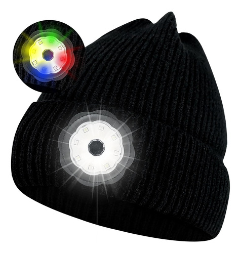 Gorro Led Con Luz, Gorro Unisex Recargable Por Usb, Led...