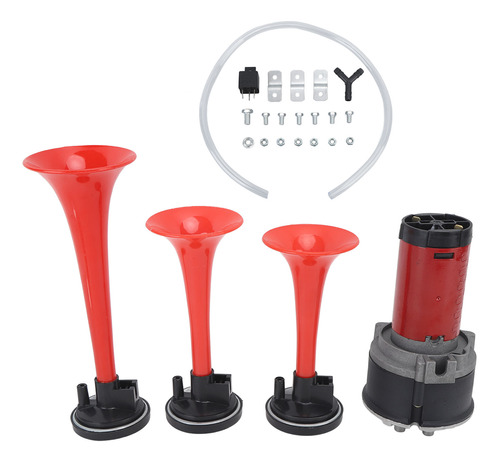 Compresor Air Horn Music De 3 Trompetas Con Sonido Musical,