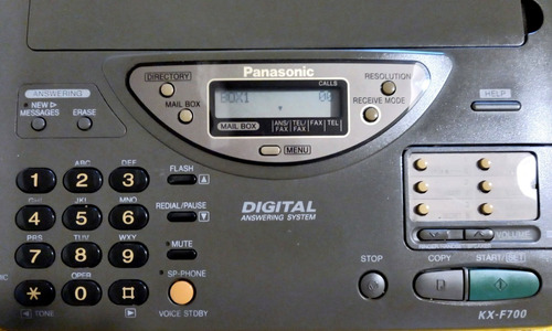 Fax Panasonic Kx-f700 Negro Usado Impecable (Usado)