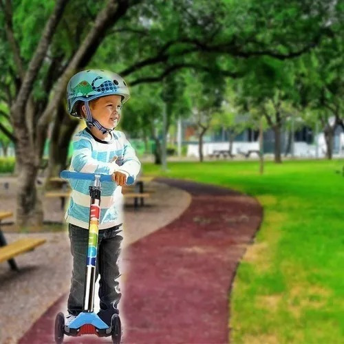 Scooter Patin Del Diablo Colores Niños Y Niñas 3 Llantas Color Verde