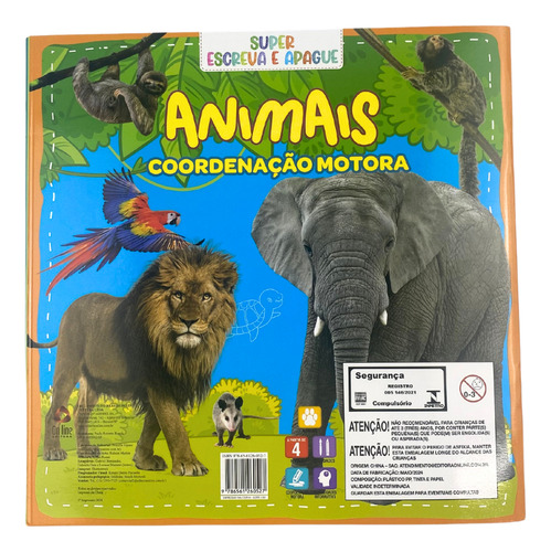 Super Escreva E Apague - Animais, De On Line Editora. Editorial Editora On-line, Capa Mole Em Português