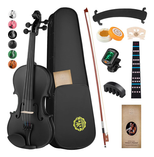 Violín Principiantes, Violín Negro Niños Accesorios ...