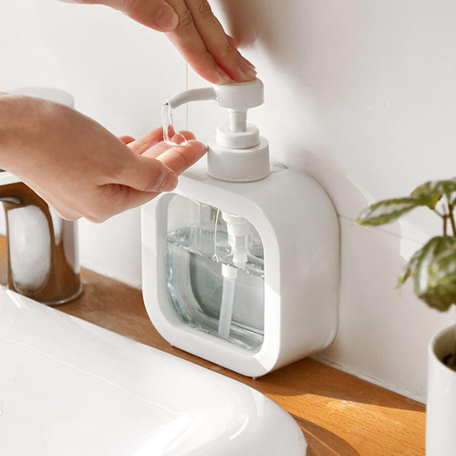 Dispensador De Jabón Botella De Loción Transparente 300ml