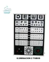 Comprar Cartel Optotipo Luz 2 Tubos Led Oftalmologia Garantía Envíos