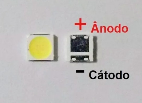 Imagem 3 de 5 de Led 6v 2w 3535 LG 32lb560b Smd Tv Blacklight - 50 Unidades