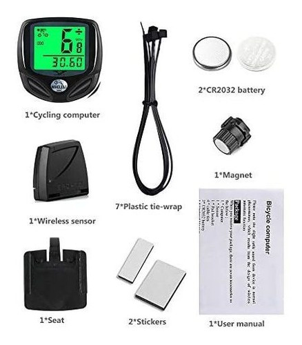 Velocímetro Y Odómetro Inalámbrico Para Bicicleta Lcd 