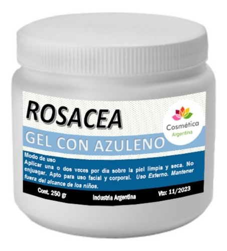 Gel Hidratante Para Rosacea Con Azuleno Y Vitaminas 250 Ml