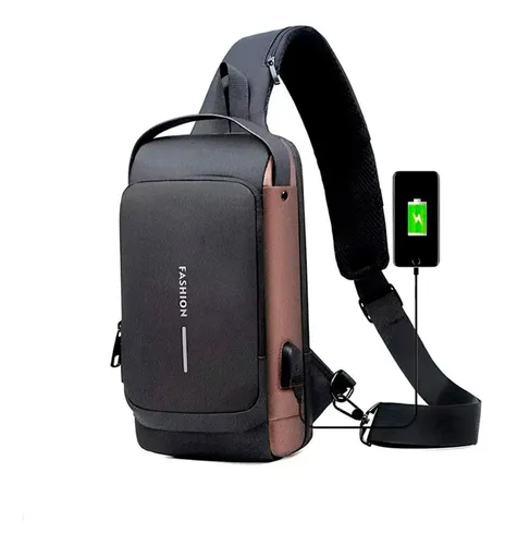 Bandolera Hombre Cuero Impermeable Morral Weixier Porta Tablet