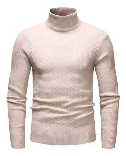 Sweater Cuello Alto Moda Comodo Hombre Invierno Tortug