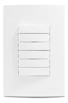 Comprar Conjunto 6 Interruptores Paralelo 4x2 Branco Margirius Sleek