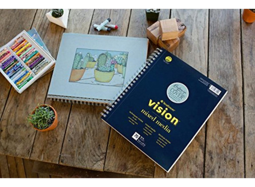 Strathmore 662-55 Vision Mixed Media Pad 5.5 X 8.5 Color