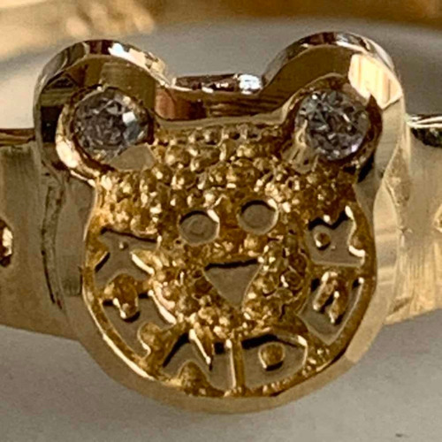 Anillo De Graduación Kínder Oro Macizo 10k Mod K-11