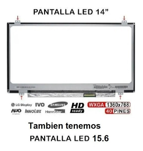 Pantalla 14.0 N140bge-l42 40 Pin Glossy 1366x768 Lenovo S400